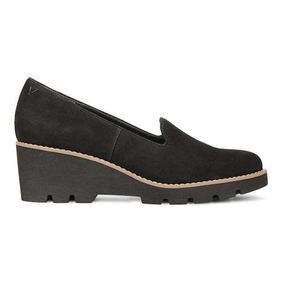 NEW VIONIC women's willa wedge shoes in black suede - Picture 6 of 6